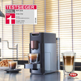 Espressomaskin med K-FEE ONE kapslar för kaffe, te och kakao | Kompakt espresso | Snabb uppvärmning | 0,8 l vattentank | 19 takter | Svart koppar | Stiftung Warentest 2023 testvinnare