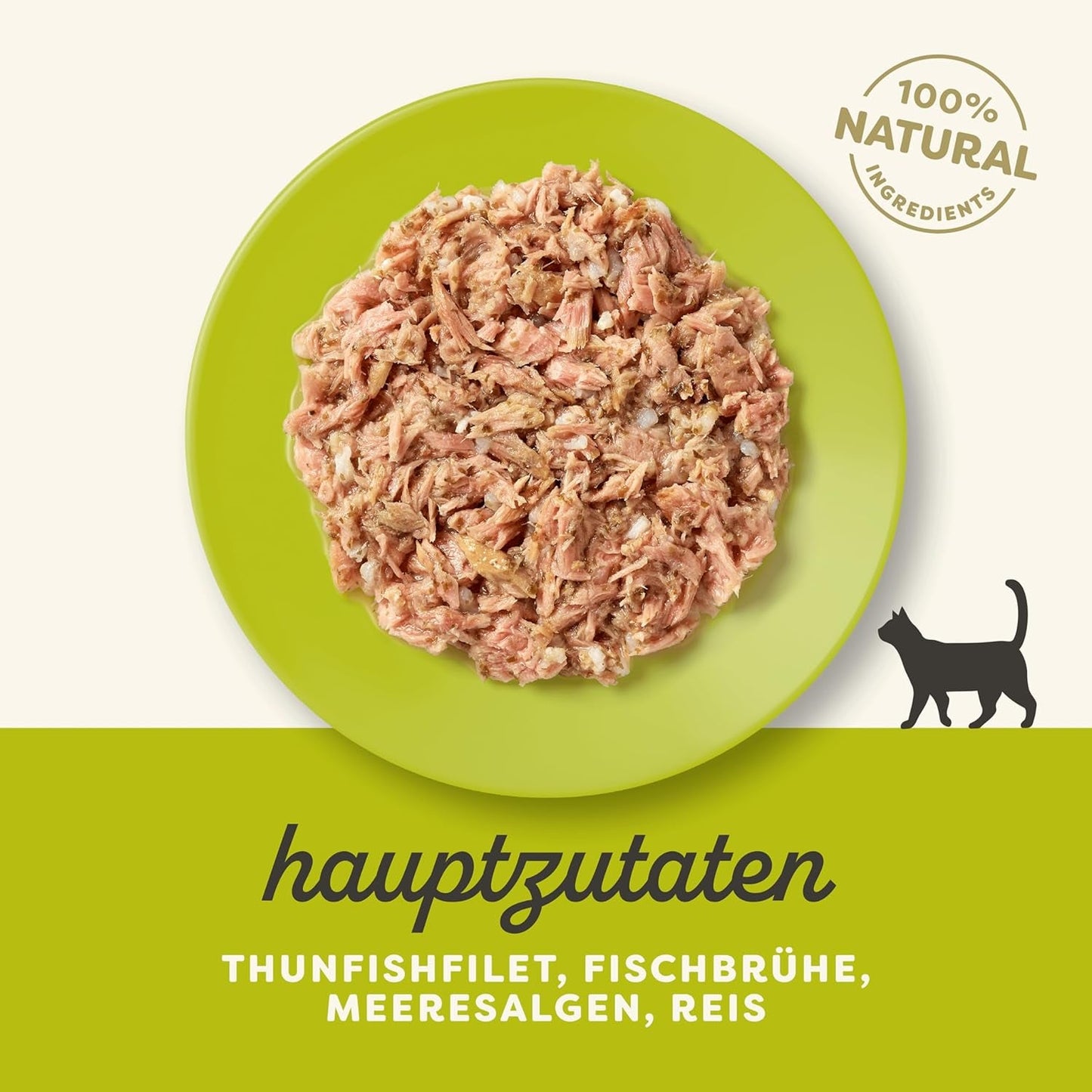 Applaws 100% naturlig Premium-Nassfutter för Katzen, Thunfischfilet med Algen i Brühe - Packung med 24 x 156g Dosen