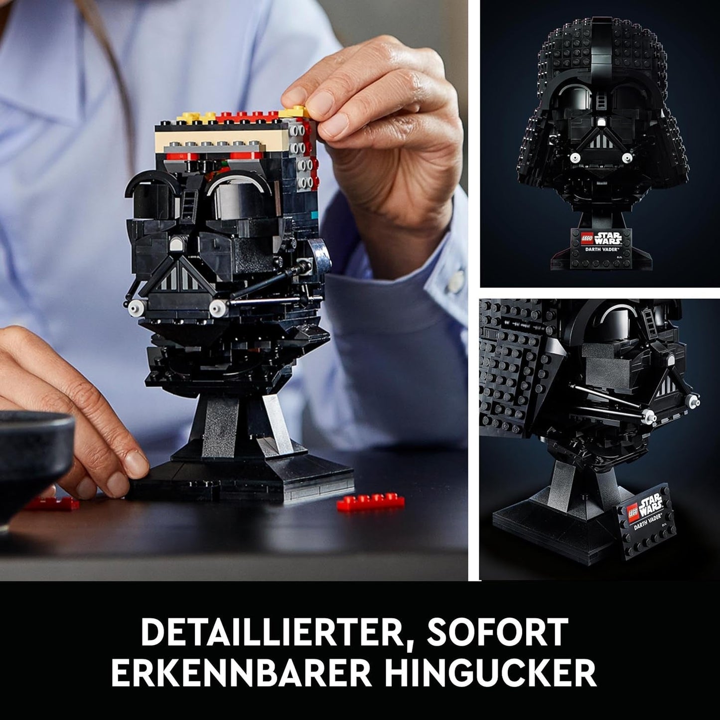 LEGO Star Wars Darth Vader Byggset för hjälm för vuxna, presentidé för män, kvinnor, honom eller henne, Samlingsmodell att bygga och visa 75304 Byggset Besuche den LEGO-Store