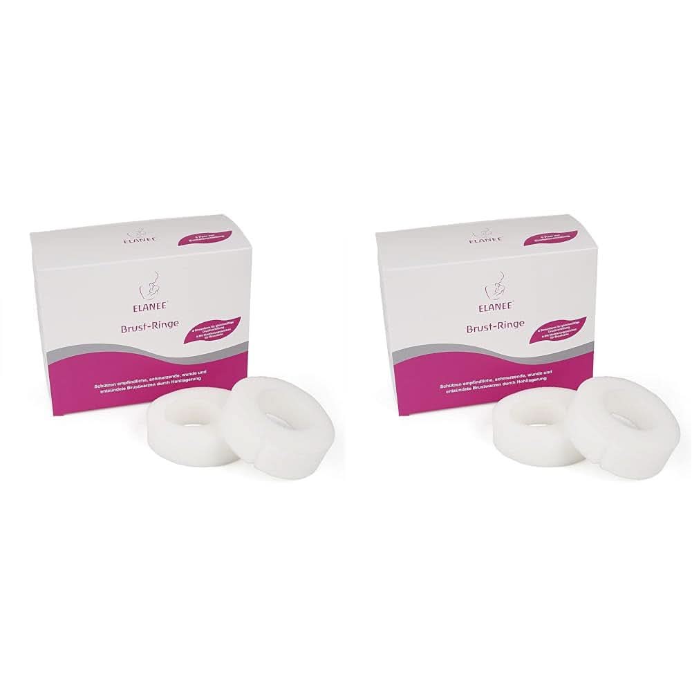 ELANEE Brust-Ringe, Schutz Der Brustwarze Bh-Kontakt Durch Hohllagerung, Ideal Bei Wunden, Entzündeten Brustwarzen Durch Stillen, 10 Stück (222-00) Tillbehör Mat och Amning Bebe Naty Shop 10 Stück (2Er Pack)