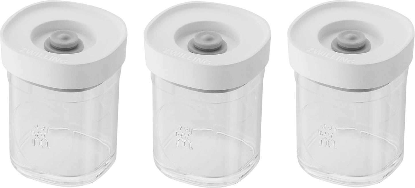 ZWILLING FRESH & SAVE CUBE Box, storlek 2M, modulär och stapelbar förvaringslåda, hermetisk och tömbar förvaring, diskmaskinssäker, transparenta matförvaringslådor Naty Shop Xs