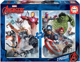 Educa - Pussel 500 bitar för vuxna | Marvel Avengers 2 X 500 pusselbitar för vuxna och barn från 11 år, superhjältar, pusselset (17994) Pussel Naty Shop 2 X 500 bitar