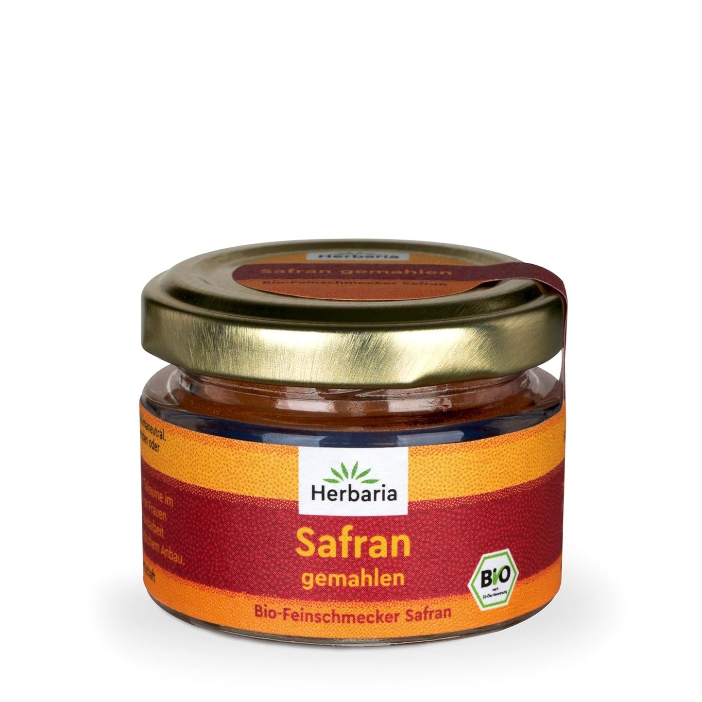 Herbaria Safran-Fäden bio 0,5g im Glas – Bio Saffron-Fäden aus dem bereicht Safran-Ort Taliouine i Marokko – Safranfäden in Premium Bio-Qualität – Saffron Premium - Safran première catégorie
