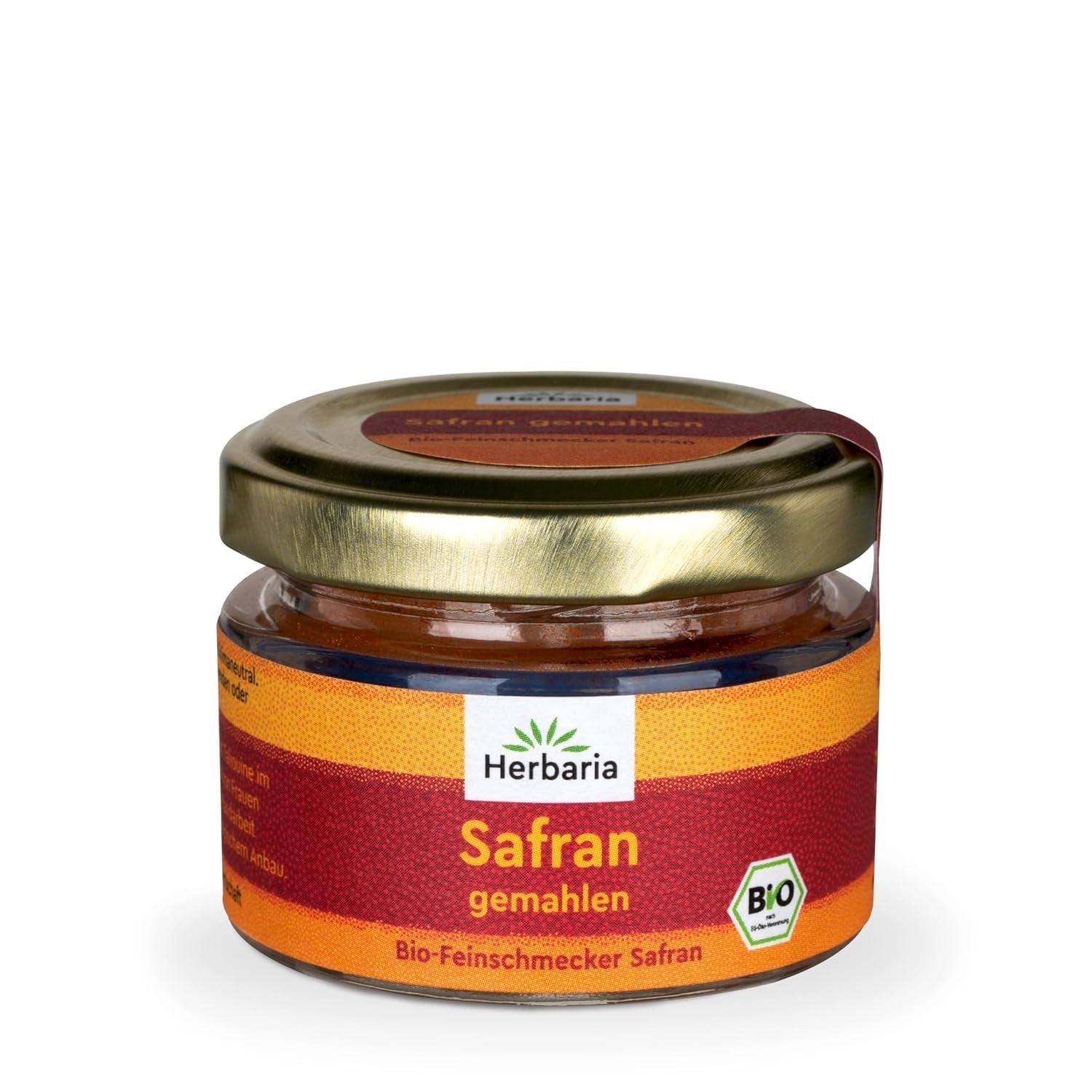 Herbaria Safran-Fäden bio 0,5g im Glas – Bio Saffron-Fäden aus dem bereicht Safran-Ort Taliouine i Marokko – Safranfäden in Premium Bio-Qualität – Saffron Premium - Safran première catégorie