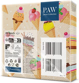 PAW - 3-lagers servetter (33 X 33 Cm) I 20 delar I Perfekt för fester, födelsedagar, helgdagar I Bordsdekorationer för barnkalas - Färgglada motiv pappersservetter - Glass I Glass