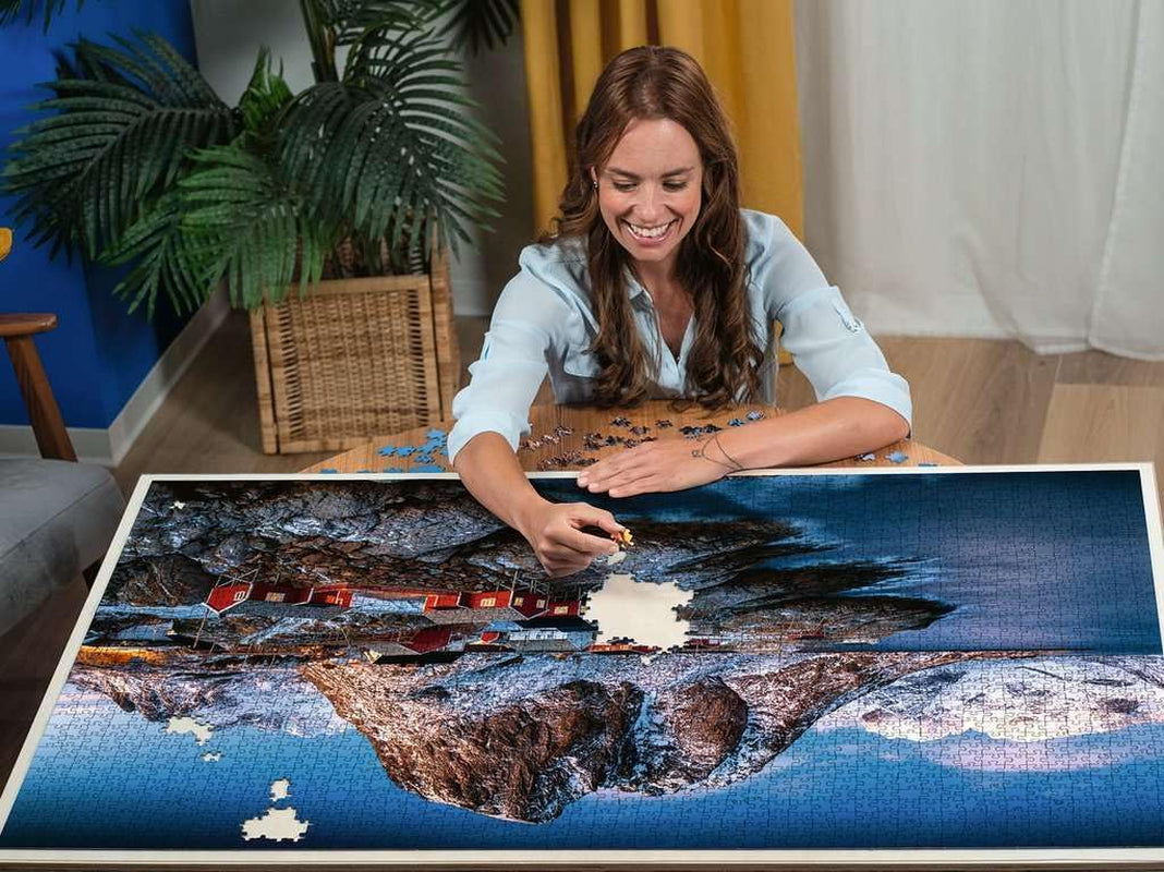 Ravensburger Pussel 17081 - Hamnoy, Lofoten - 3000 bitars pussel för vuxna och barn från 14 år, Norge landskapspussel Pussel Naty Shop