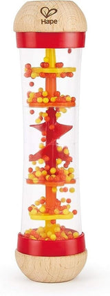 Hape regnmakare | mini musikleksak med träklockor, blå Baby Toys Naty Shop Red