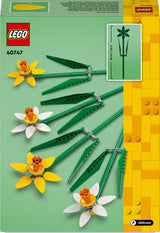 Påskliljor LEGO Botanicals - Påskpresenter för flickor och pojkar - Konstgjorda blommor för barn - Blombukett som dekoration i rummet eller på kontoret - Present för kvinnor - 40747 Byggset Besuche den LEGO-Store