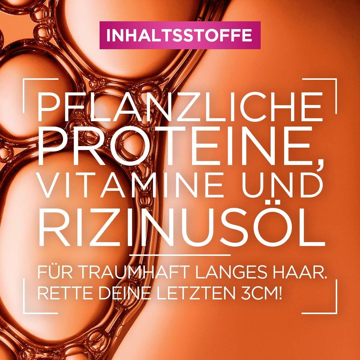 L'Oréal Paris Elvital Anti Split End Hårmask för långt, skadat hår, Intensiv sköljningsbehandling, Med vegetabiliska vitaminer och ricinolja, Dream Length Super Build-up Mask, 1 x 300 ml Naty Shop Hair Mask