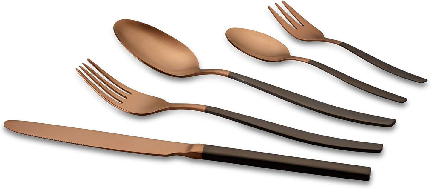 Bestickset Echtwerk Positano Due-Bronze, Black Edition, 20 stycken, 4 personer Kitchen Naty Shop