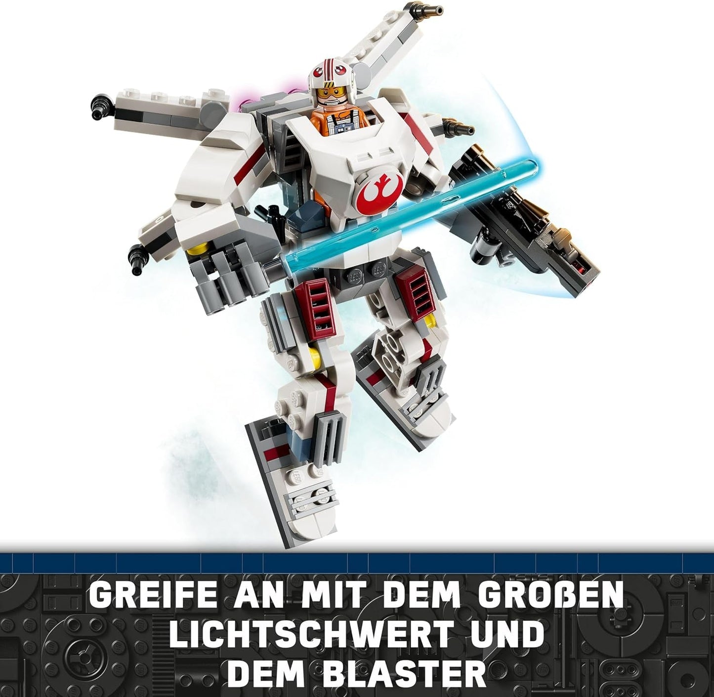 LEGO Star Wars Luke Skywalkers X-Wing Mech, samlarleksaksstenar, actionäventyr, presentidé för kreativa pojkar och flickor i åldern 6+ 75390 Byggset Besuche den LEGO-Store