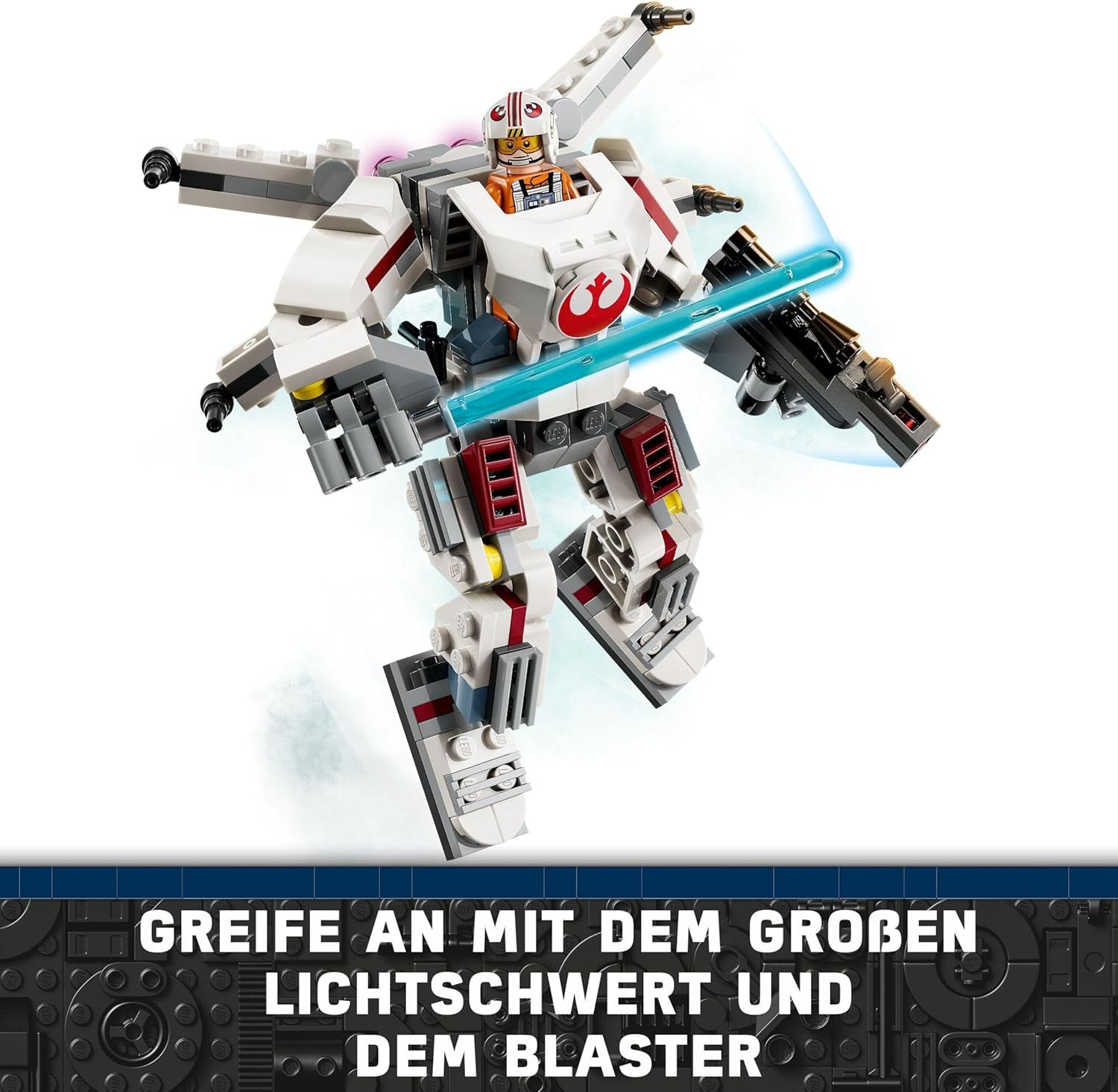 LEGO Star Wars Luke Skywalkers X-Wing Mech, samlarleksaksstenar, actionäventyr, presentidé för kreativa pojkar och flickor i åldern 6+ 75390 Byggset Besuche den LEGO-Store