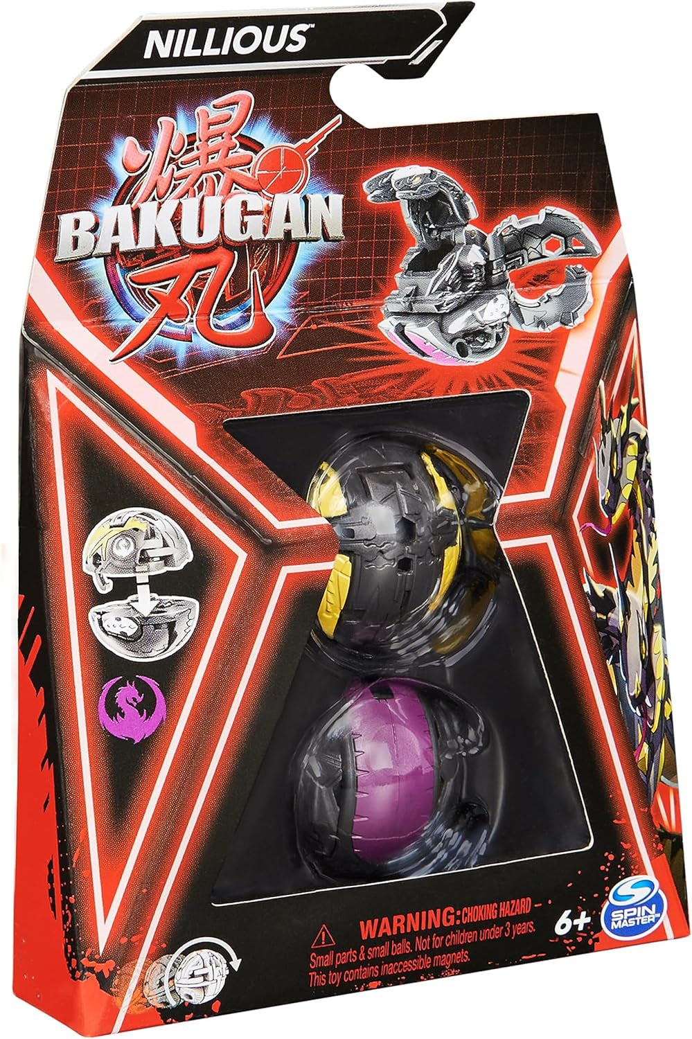 Bakugan 3.0 Core Ball 1-pack, anpassningsbar actionfigur med samlarkort, olika varianter, för åldrarna 6+ Actionfigurer Naty Shop