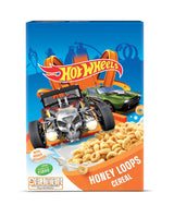 Hot Wheels Honey Loops Crunchy fullkornsfrukostflingor med tillsatta vitaminer, 1 förpackning (1 x 375 g)