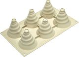Silikomart, Form för Tartufo silikonkakor, 8 enkelportar, Ø 62 H 52 mm Kök Naty Shop Soffice Incanto