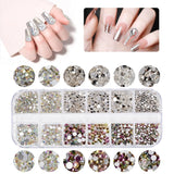 5600 Stück Strasssteine Nägel Nail Art, 36 Farben Glitzersteine, Dekorationen Nagelsteine Für Nagelkunst, Einschließlich Wachsstift Für Strasssteine Und Strass-Picker