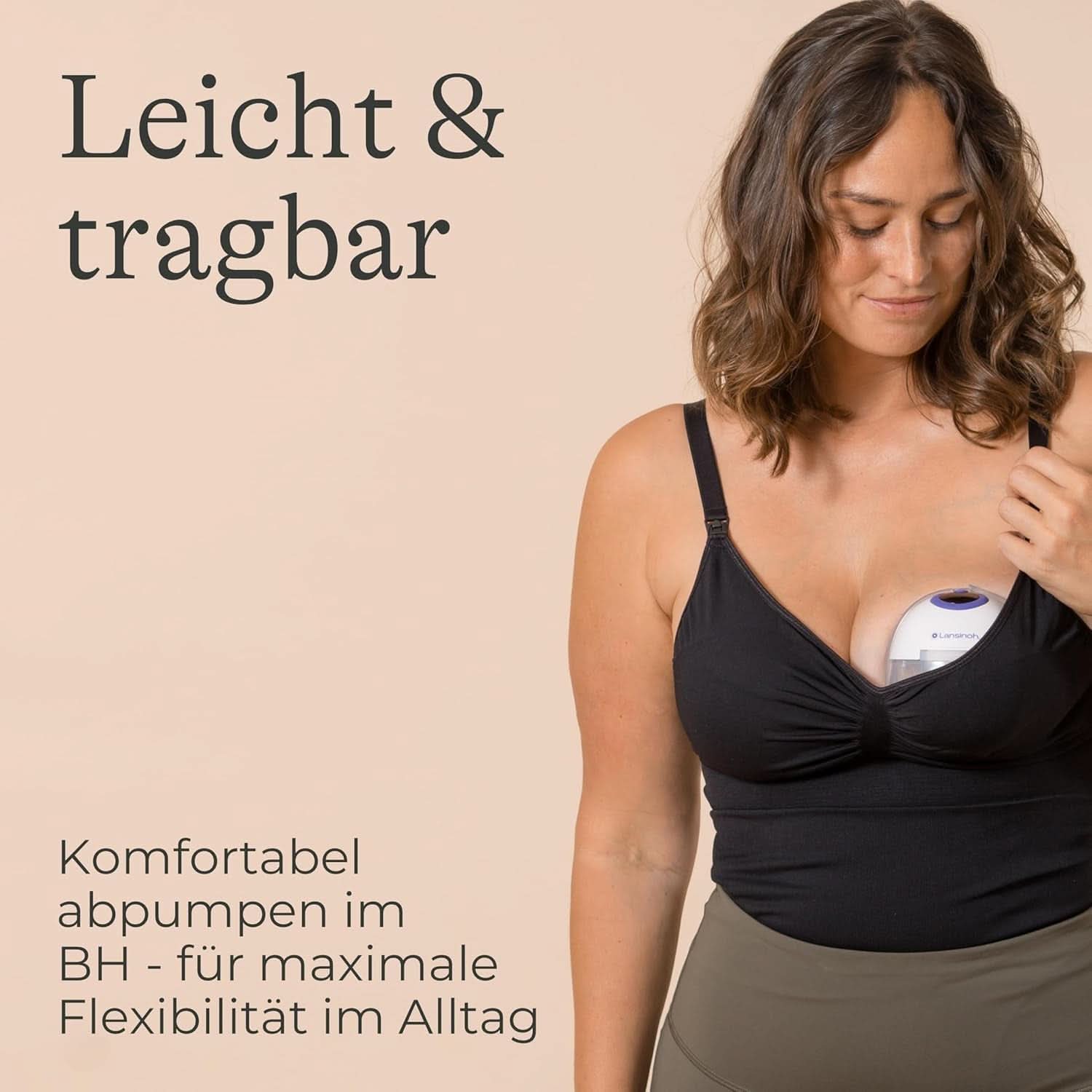 Lansinoh Bärbar elektrisk bröstpump Tillbehör Mat och Amning Bebe Naty Shop