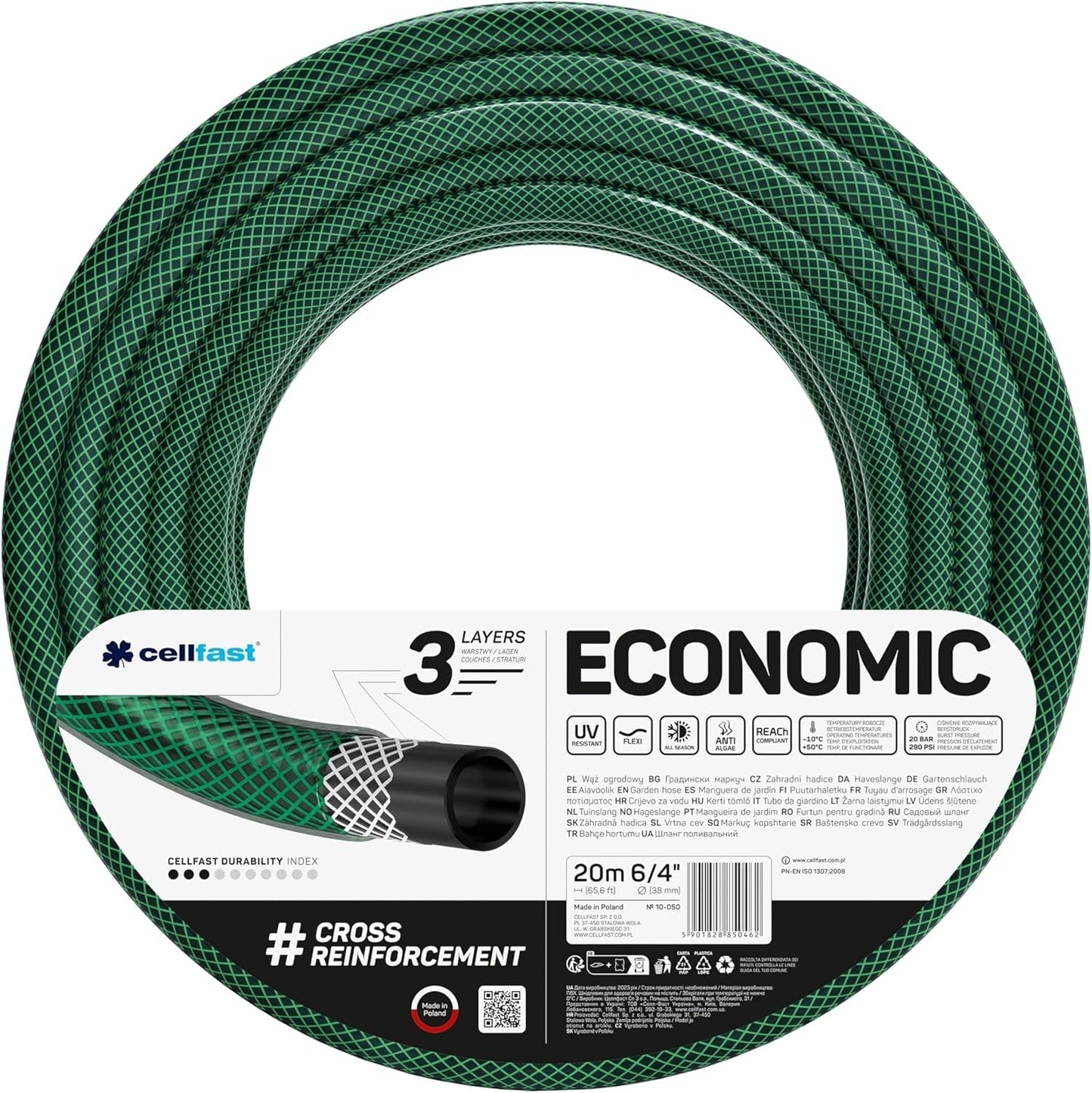 Trädgårdsslang Cellfast ECONOMIC 20m, 5/8", 10-010