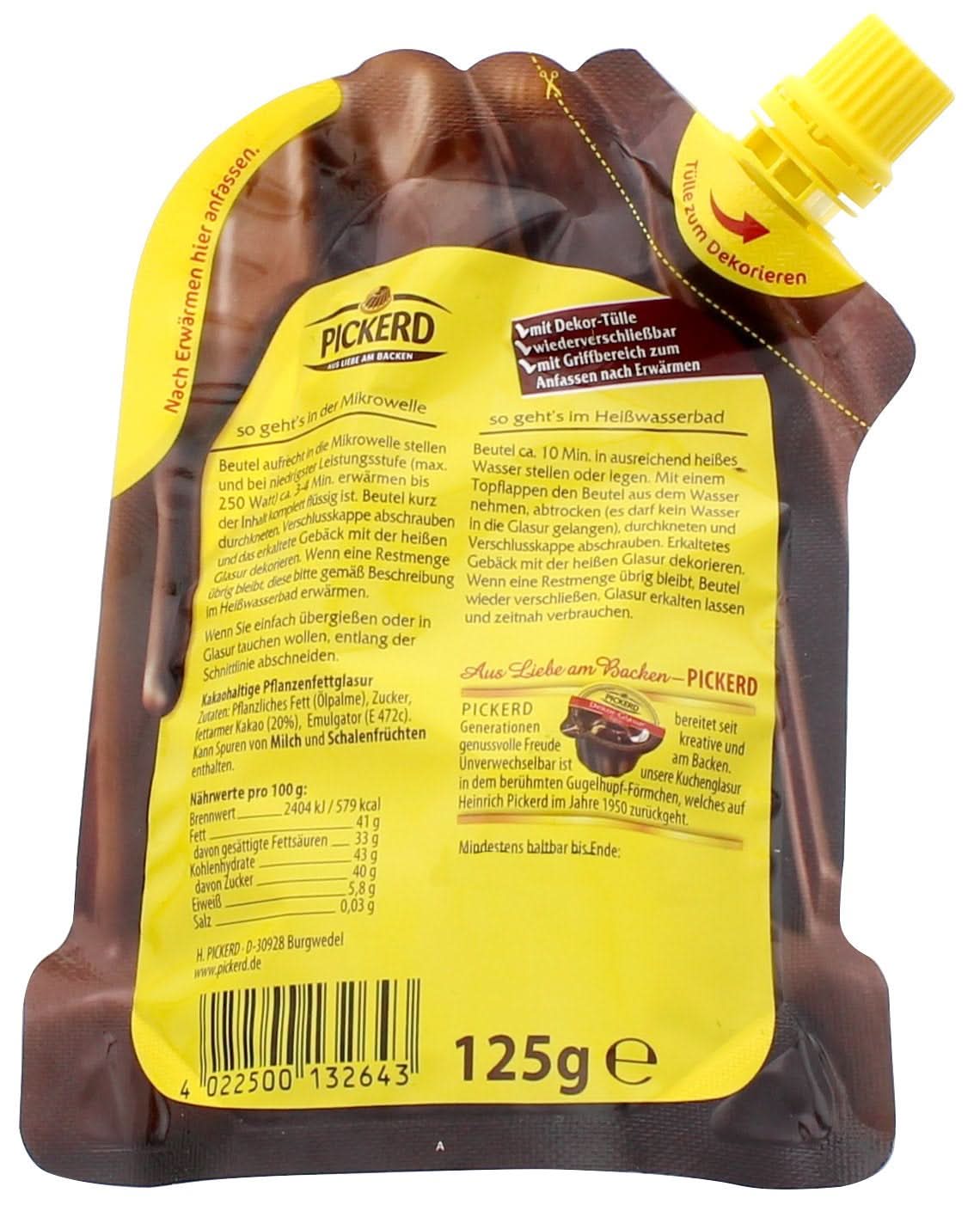 Chokladglasyr för tårtor, Dream, 125 grams glasyr och dekor Naty Shop