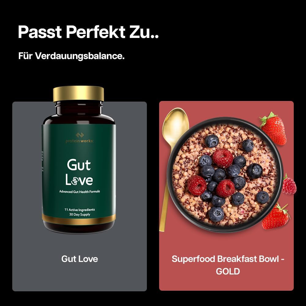 Protein fungerar | Superfood Frukost - GULD Innovation, prisbelönt spannmål, proteinmüsli, näringsrik med spannmål, frön och havre, fiberrik, äpple och kanel, 10 portioner, 600 g