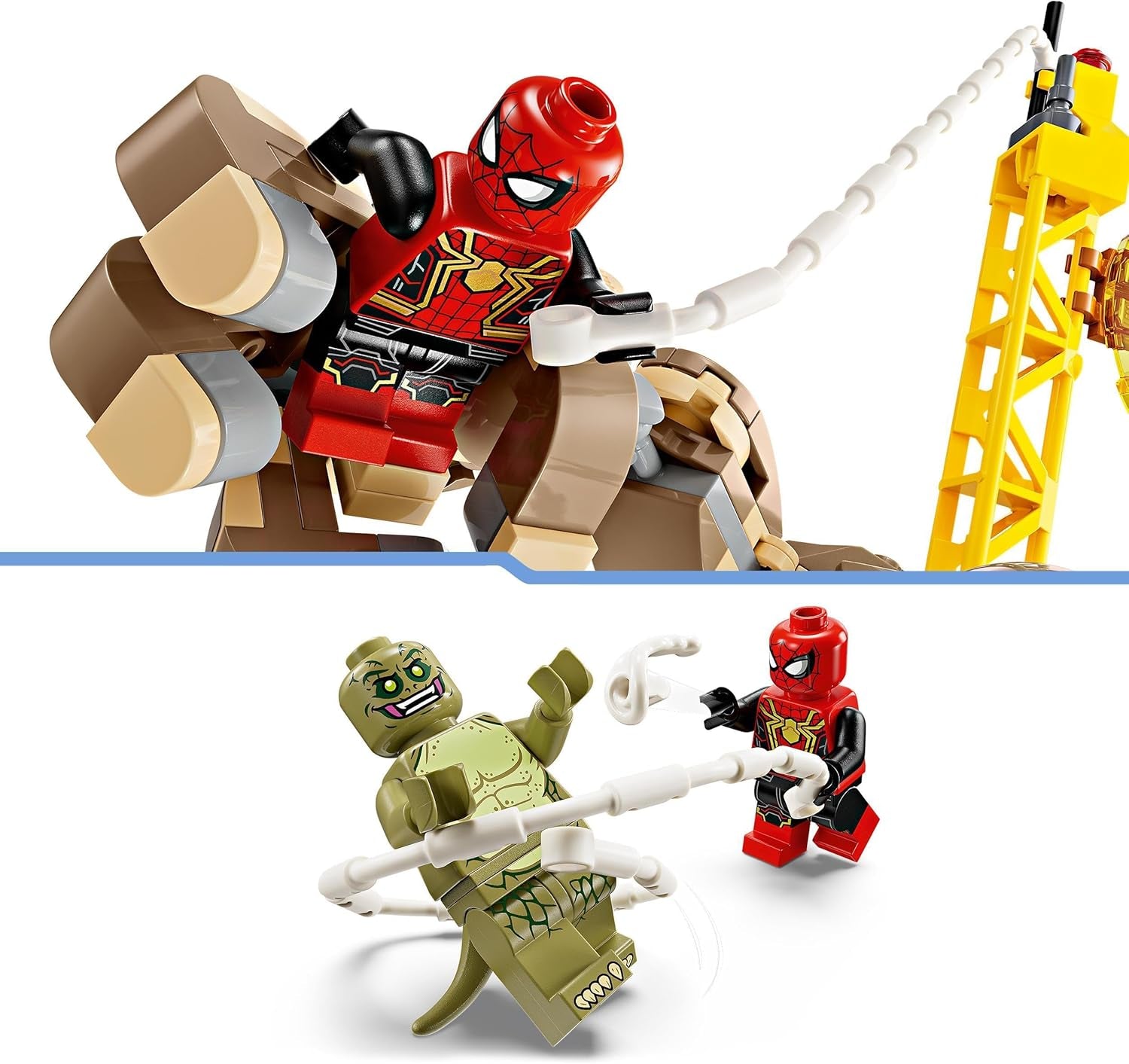 LEGO Marvel Spider-Man vs. Sandman: Showdown Superhjälteleksak med figurer inklusive ödla och elektrorollspel Byggleksak Present till actionentusiaster pojkar och flickor 76280 Byggset Besuche den LEGO-Store