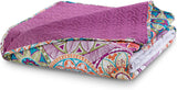 Avkokning 12222 Överkast 200X220 Cm Rosa Violet Vit Färgat Antracit Överkast Två sidor Färgat Rosa Vit Violett Quiltning Bibi Sängar och filtar Besuche den DecoKing-Store