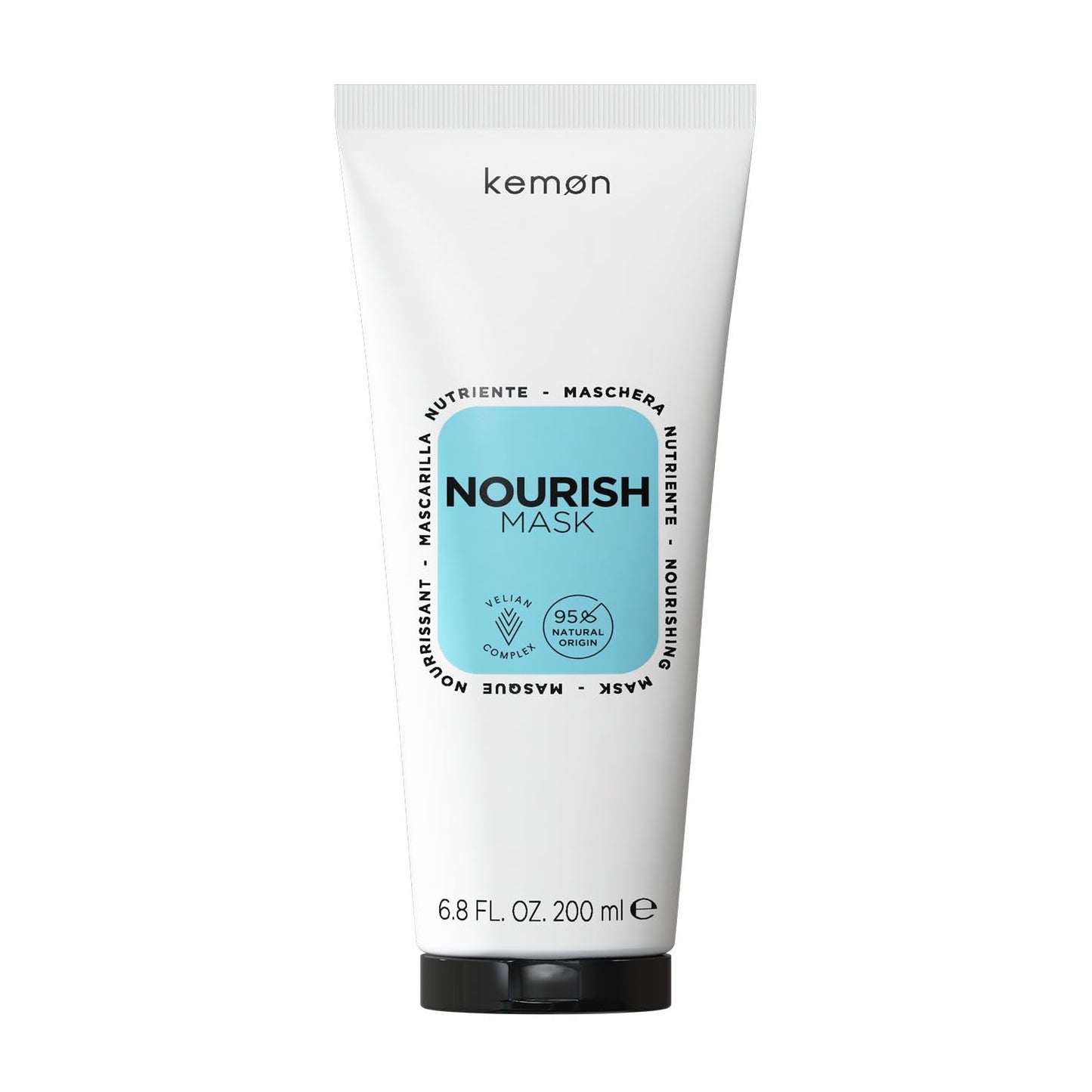 Kemon - Nourish Mask, närande mask för sprött, torrt och lockigt hår, baserad på sheasmör, främjar trassel, för mjukt hår, 200 ml Naty Shop Hair Mask Standardtitel