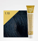 Gyllene färg 1,10 Blå svart 100 ml Naty Shop hårfärgning 1,10 Svart, blå 100 G (1 förpackning)