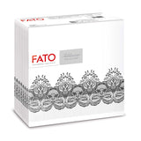 Fato - Torra pappersservetter, airlaid, textileffekt, paket med 50 servetter, 40X40 vikta i 4-format, Tropicana Decor
