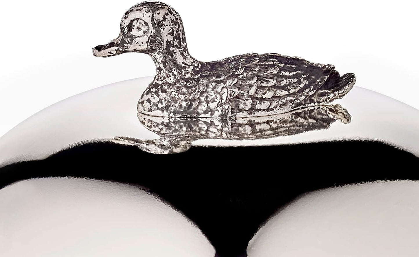 EDZARD anksyltburk (Ø 10 cm) av silver och glas - Ask och sked - Skål, sockerbehållare, ost - Syltburk med lock, förvaring med lock, presentask med lås
