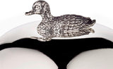 EDZARD anksyltburk (Ø 10 cm) av silver och glas - Ask och sked - Skål, sockerbehållare, ost - Syltburk med lock, förvaring med lock, presentask med lås