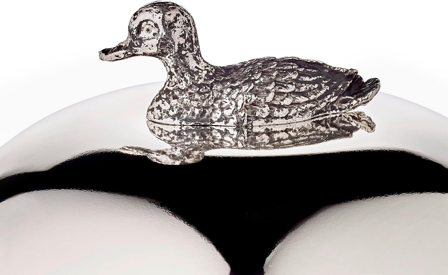 EDZARD anksyltburk (Ø 10 cm) av silver och glas - Ask och sked - Skål, sockerbehållare, ost - Syltburk med lock, förvaring med lock, presentask med lås