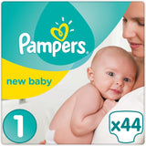 Pampers New Baby storlek 1 Nyfödd 2-5 kg ​​Transportförpackning, förpackning om 4 (4 x 23 stycken)