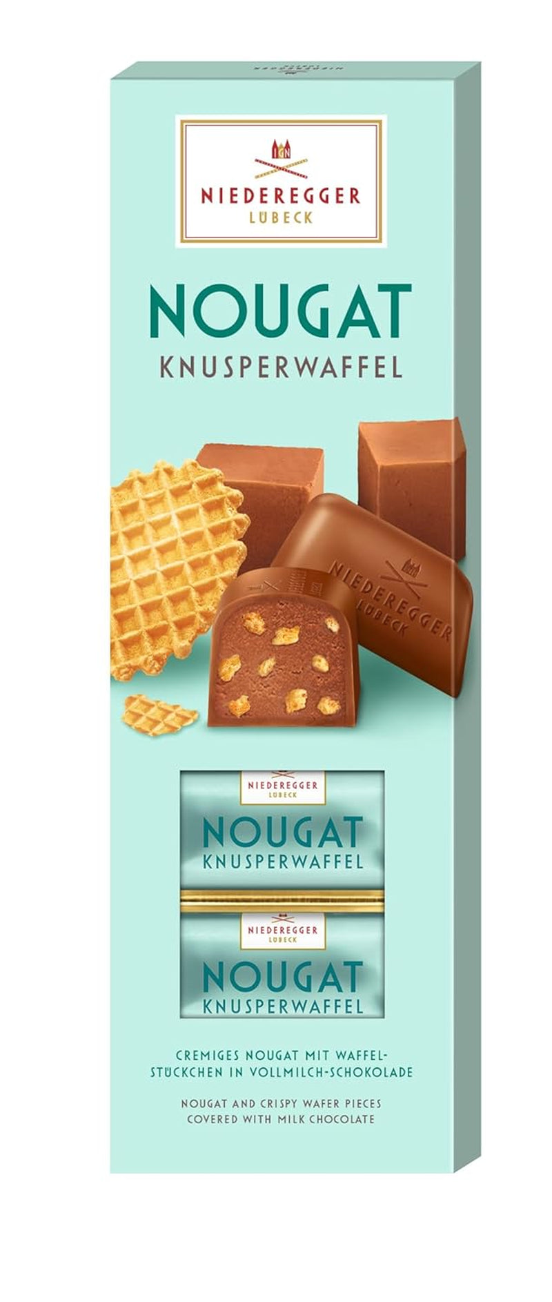 Niederegger Nougat krispiga våfflor, 100 g