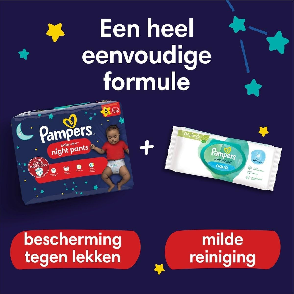 Pampers - Halkfria babynattbyxor - Storlek 6 - Liten förpackning - 30 stycken - 15+ kg