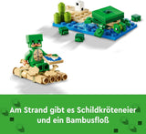 LEGO Minecraft The Turtle Beach House Leksakshus med tillbehör för flickor och pojkar från 8 år, set med djur och karaktärer från videospelet, present till spelare 21254 Byggset Besuche den LEGO-Store