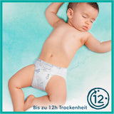 Pampers babyblöjor, storlek 2 (4-8 kg), Harmony, Half Moon Box, skonsamt hudskydd och växtbaserade ingredienser, 240 Count