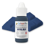 Sugarflair Colourflex oljebaserad livsmedelsfärg, kunglig blå, högkoncentrerad flytande livsmedelsfärg, matfärg för smörkräm, choklad, deg, fondant, glasyr och mer - 15 ml