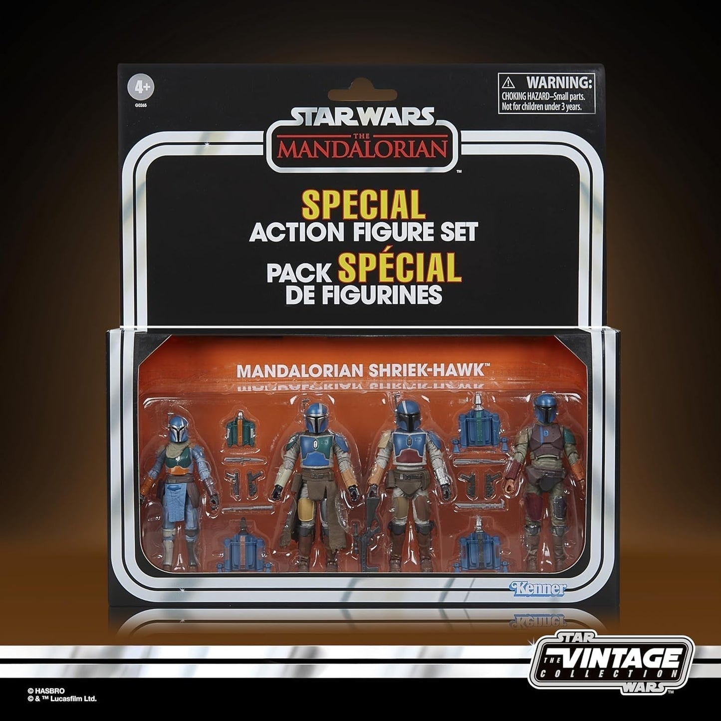 Star Wars Vintage Collection Mandalorian Shriek-Hawk, 4-pack Mandalorian, skala 9,5 cm Actionfigurer Naty Shop