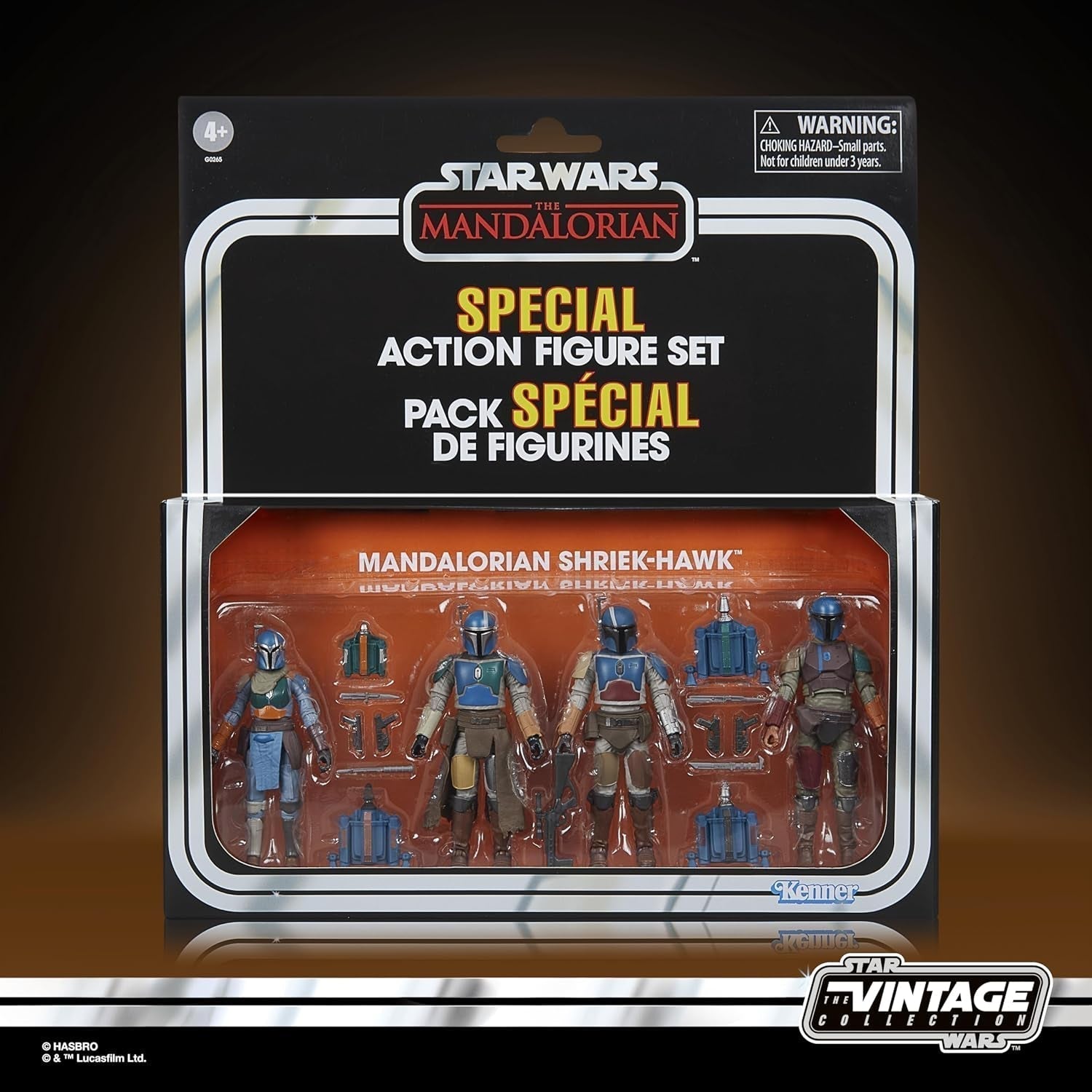 Star Wars Vintage Collection Mandalorian Shriek-Hawk, 4-pack Mandalorian, skala 9,5 cm Actionfigurer Naty Shop