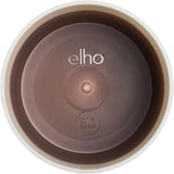 elho Rund kruka med färggradient 16 cm - Blomkrukor inomhus - 100% återvunnen plast - Ø 15,9 x H 14,7 - Brun/Cederbrun