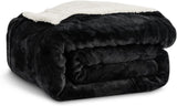 Kono Sherpa fleece filt, 150 X 200 Cm, Mjuk, Mysig, Fluffig, Vändbar, Mikrofiber, fasta filtar för säng, soffa, soffa (Marinblå, dubbel/dubbel) Sängar och filtar Besuche den KONO-Store Svart Twin/Dubbel