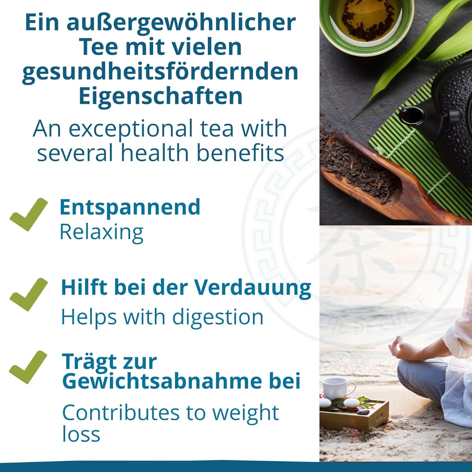 Khla - Ekologiskt oolongte 100 g - Blått te - Naturligt löst te - Ekologiskt asiatiskt te - Löst och skuret - ört- och infusionste - Från Kina