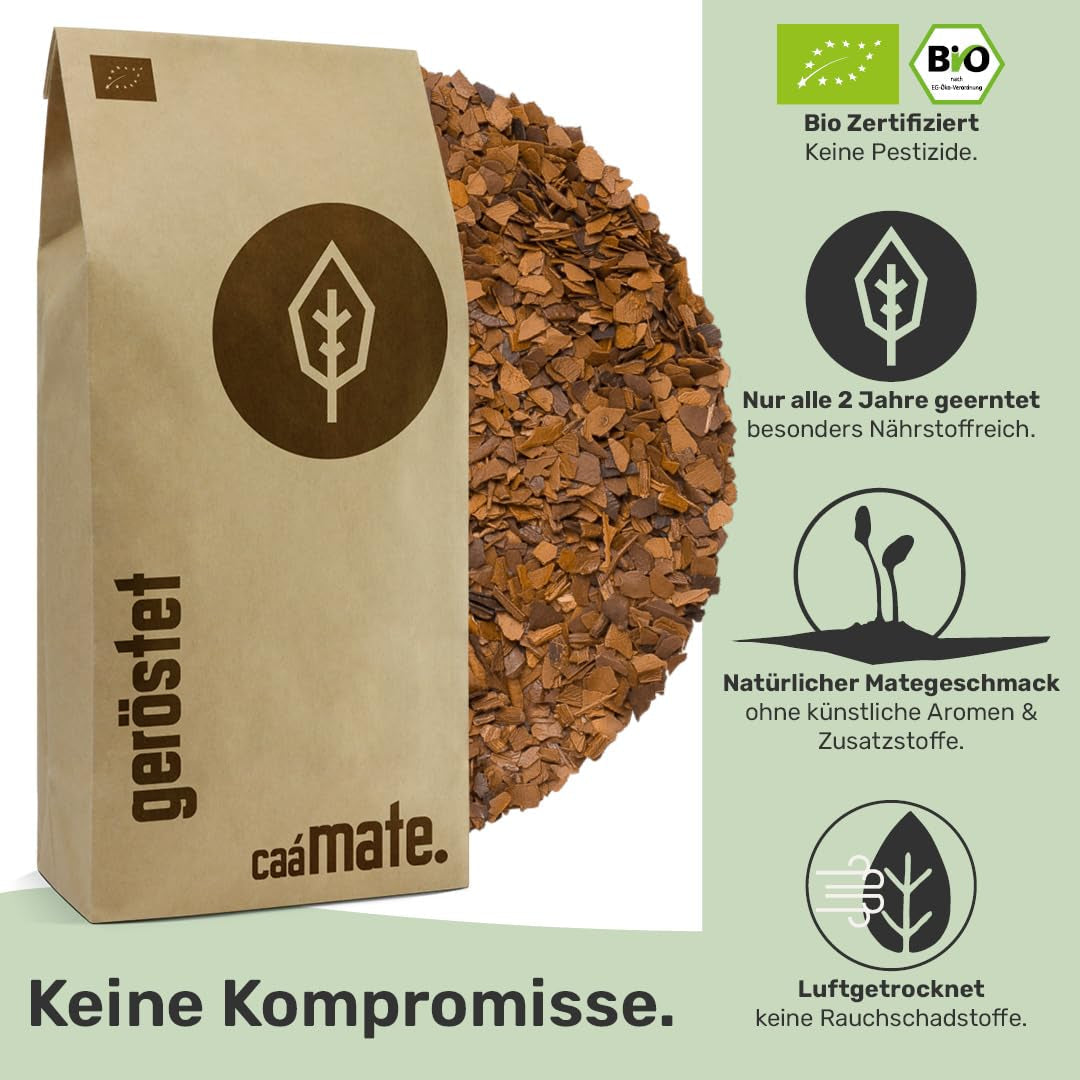 Rostat Mate Tea BIO 1 KG ● Yerba Mate Tea ● Ekologiskt, Fairtrade & lufttorkat