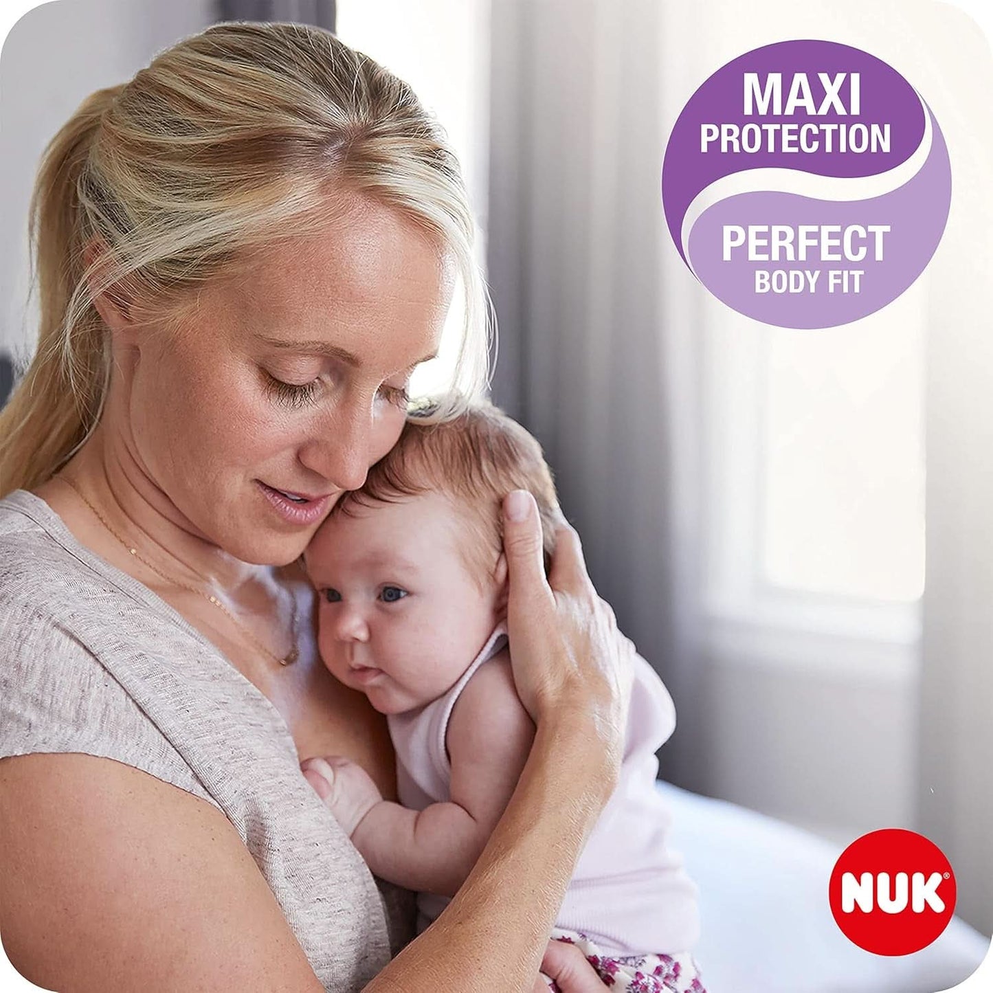 NUK Högpresterande Einweg-Stilleinlagen Mit Sofort-Saugvlies | Einlagen Zum Stillen | Einzelverpackung | +40 % mer sugkraft | 60 Stück Barnmat och amningstillbehör Naty Shop