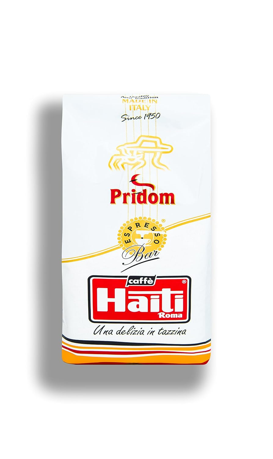 Caffè Haiti Roma Pridom högkvalitativa kaffebönor, handrostade, i 1 kg förpackningar