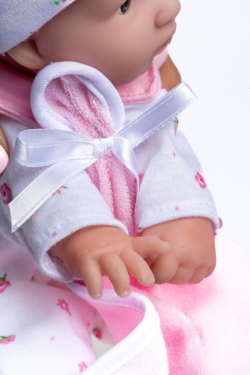 JC Toys La Baby Caucasian Baby Doll Set - 28 cm mjuk tvättbar docka, avtagbar rosa outfit med hatt, filt och napp, för 12 månader och uppåt Dockor Naty Shop