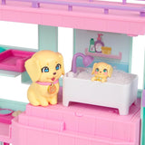 Little Live Pets Mama Surprise Families Baby Clinic lekset, 3 retrievervalpar ingår, Magic, dubbelsidigt lekset (27,8 cm B, 23,8 cm H). Mata, bada och leka, present till barn Actionfigurer Naty Shop