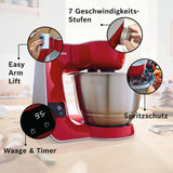 Matberedare Bosch Series 4 MUM5X720, integrerad våg, skål i rostfritt stål 3,9L, mixer 1,25L, 1000W Tillbehör Mat och amning Bebe Naty Shop