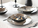 CreaTable, 24464, Malmö Beige-serien, 18-delat servisset för 6, tallrikset i stengods, diskmaskin och mikrovågssäkert, kvalitetstillverkning